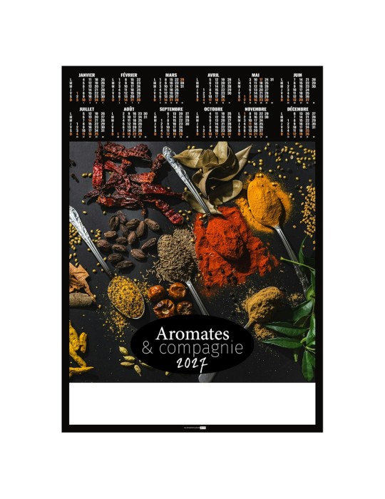 Poster calendrier 2027 personnalisable Relevé