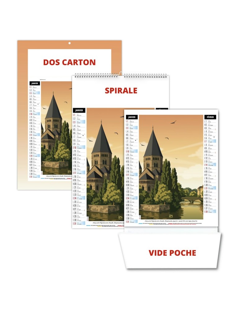 Calendrier illustré 2027 personnalisable Diane