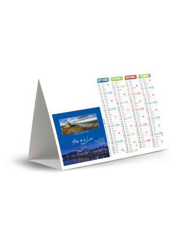 Calendrier chevalet 2027 Points de vue avec logo