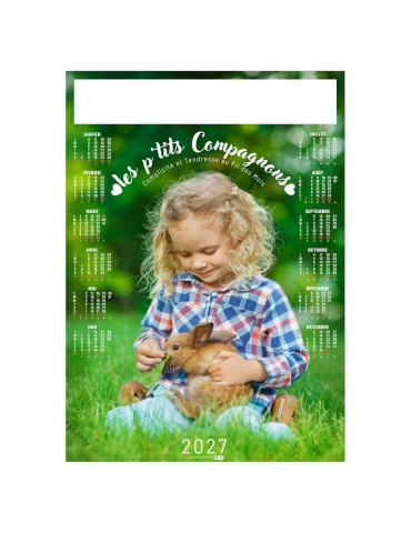 Poster calendrier 2027 Gosses à personnaliser