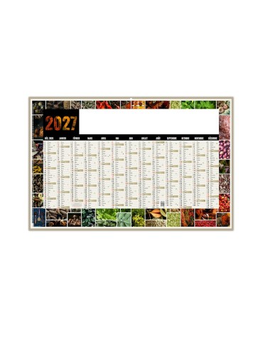 Calendrier bancaire 2027 Mosaïque avec logo