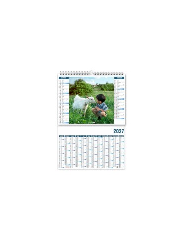 Calendrier illustré 2027 à personnaliser Enfants