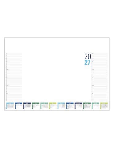 Sous-main calendrier 2027 personnalisable Sténo