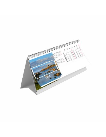 Calendrier chevalet de bureau 2027 Ample personnalisé 2