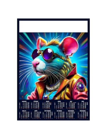 Poster calendrier 2027 personnalisable Graffiti