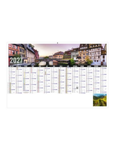 Calendrier bancaire 2027 personnalisé Libre Choix Alsacien