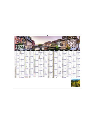 Calendrier bancaire 2027 personnalisé Libre Choix Alsacien 2
