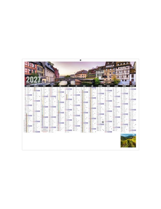 Calendrier bancaire 2027 personnalisé Libre Choix Alsacien
