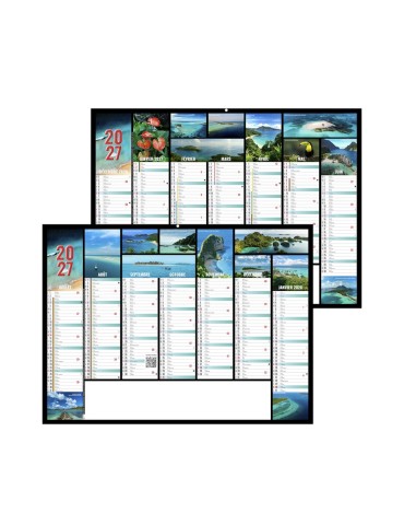 Calendrier bancaire 2027 personnalisé Jeanne