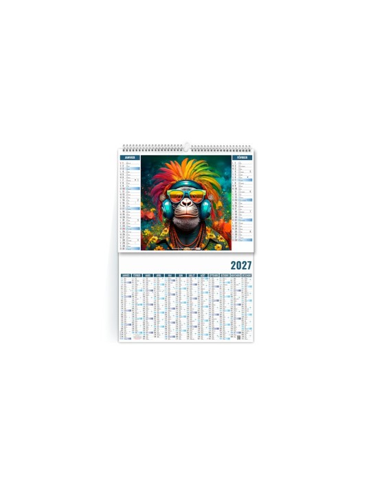 Calendrier illustré Urbain 2027 à personnaliser