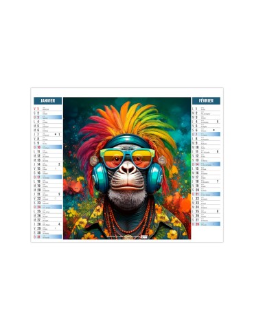 Calendrier illustré Urbain 2027 à personnaliser 2