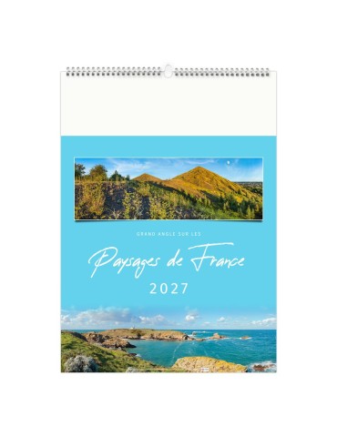 Calendrier Paysages de France 2027 personnalisé 2