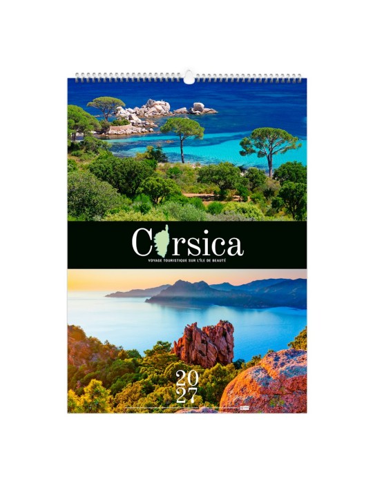 Calendrier illustré Corsica 2027 à personnaliser