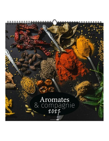 Calendrier illustré 2027 personnalisé Aromates et compagnie