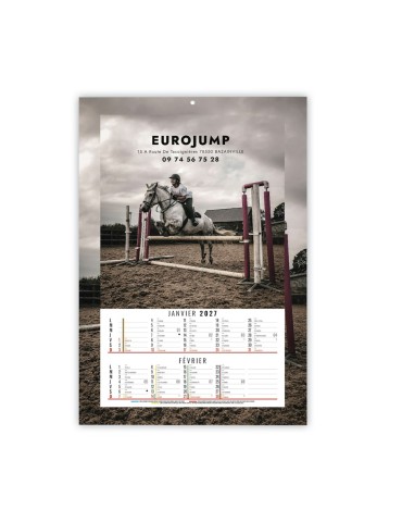 Calendrier illustré 2027 à personnaliser Bloc Création 2