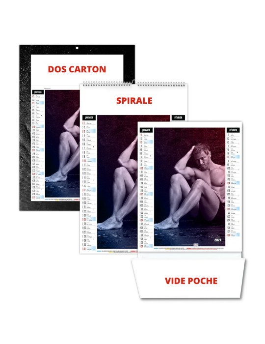 Calendrier illustré 2027 EROS à personnaliser