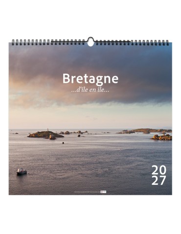 Calendrier illustré 2027 BRETAGNE D'ÎLE EN ÎLE