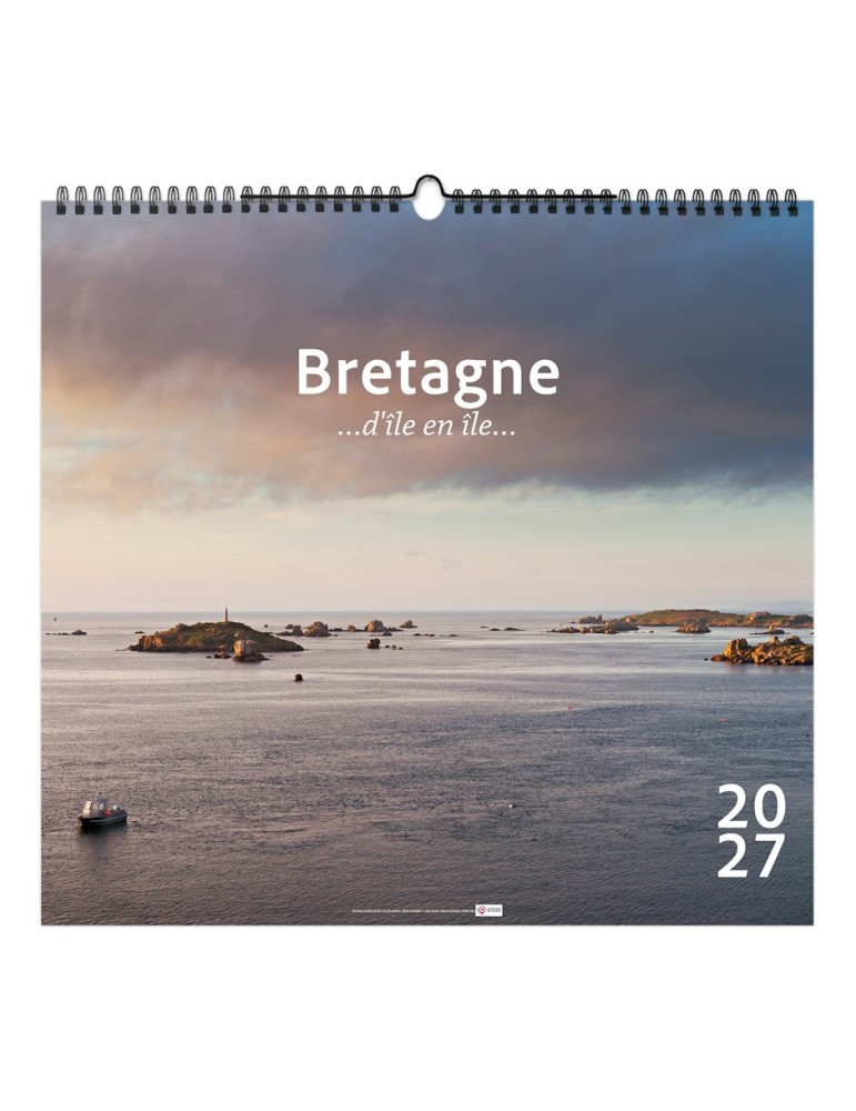 Calendrier illustré 2027 BRETAGNE D'ÎLE EN ÎLE