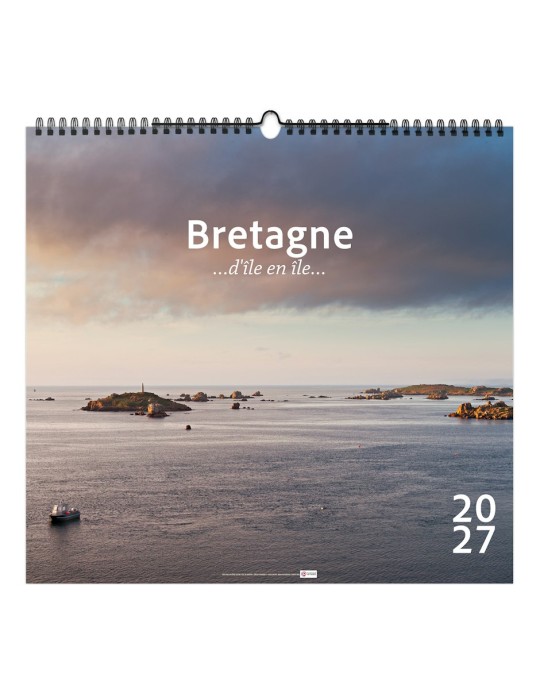 Calendrier illustré 2027 BRETAGNE D'ÎLE EN ÎLE