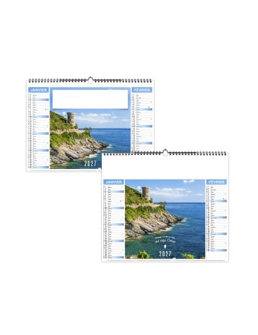 Calendrier illustré 2027 CORSE avec logo