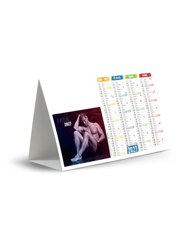 Calendrier chevalet de comptoir 2027 MECS avec logo 2