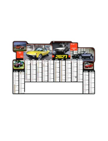 Calendrier bancaire 2027 personnalisé JACKY