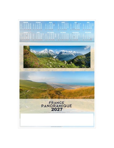 Poster calendrier 2027 GRANDIOSE personnalisable
