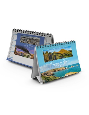 Calendrier chevalet de bureau 2027 PAYSAGES FRANÇAIS