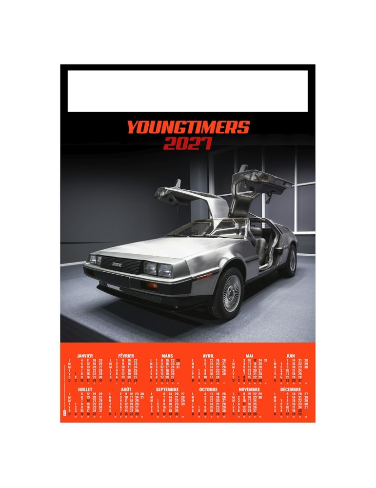 Poster calendrier 2027 personnalisé AUTOMOBILE