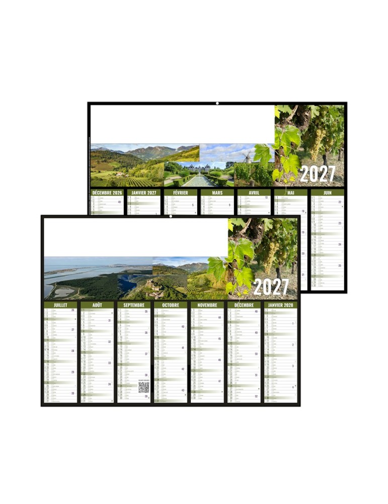 Calendrier bancaire 2027 personnalisé AYMERIC