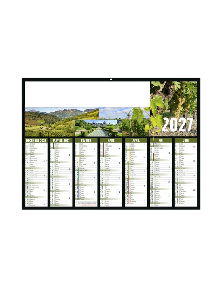 Calendrier bancaire 2027 personnalisé AYMERIC