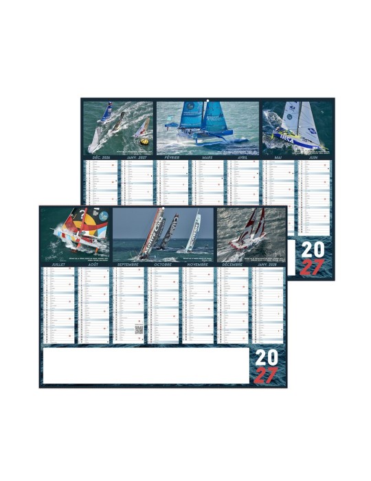 Calendrier bancaire 2027 personnalisable VOILE