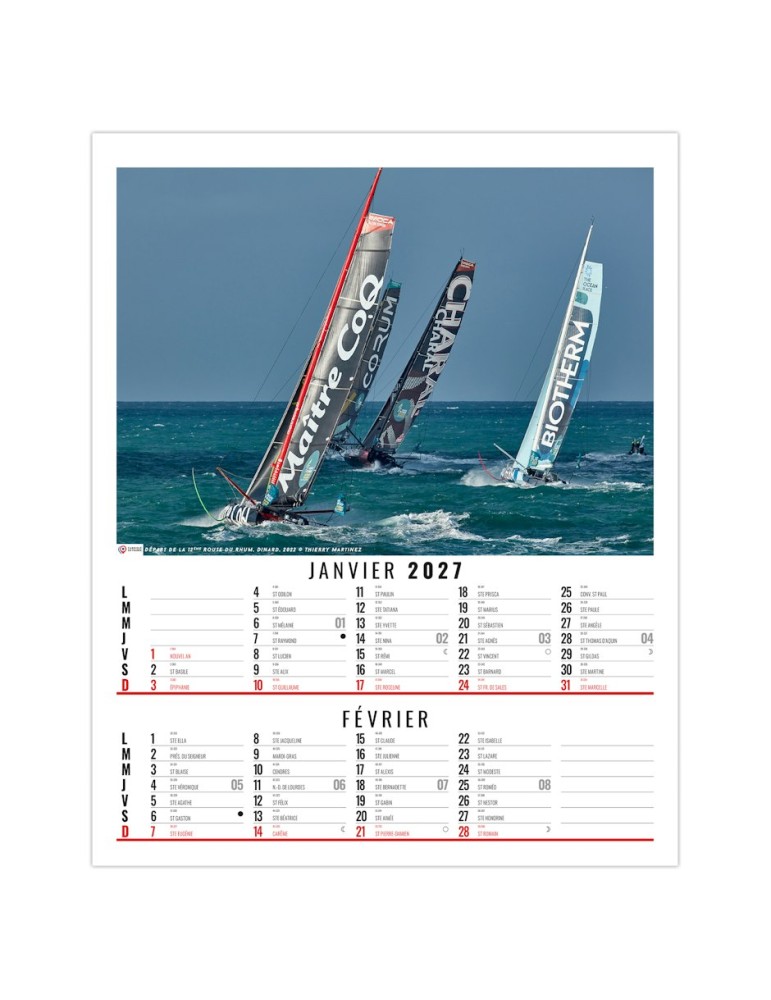 Calendrier illustré 2027 THOMAS personnalisable