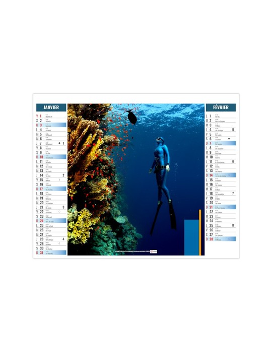 Calendrier bancaire 2027 ULTRA personnalisable