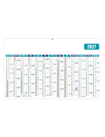Calendrier bancaire 2027 ECOMAX personnalisable