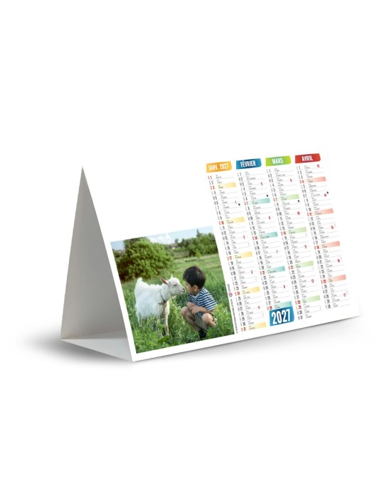Calendrier chevalet KIDS 2027 personnalisable