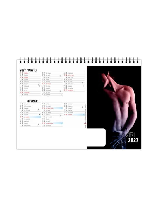 Calendrier chevalet de bureau 2027 Viril personnalisable
