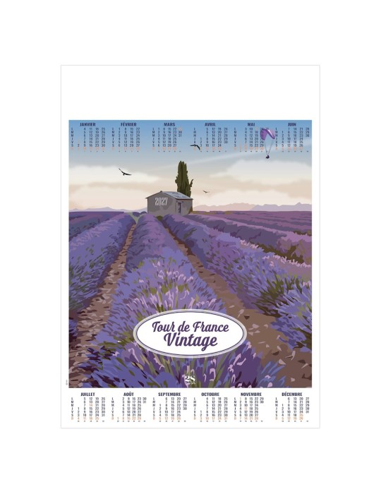 Poster calendrier 2027 personnalisable Tourisme