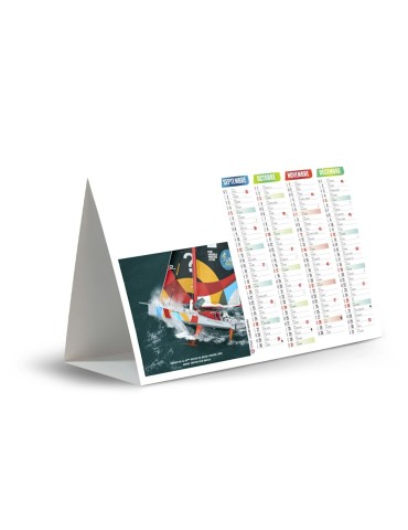 Calendrier chevalet 2027 personnalisable Cordage