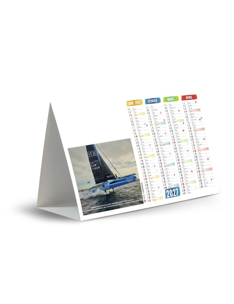 Calendrier chevalet 2027 personnalisable Cordage