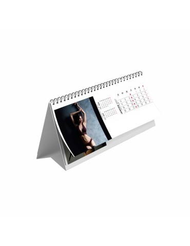 Calendrier chevalet de bureau 2027 Flanelle personnalisable 2