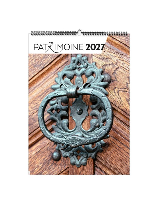 Calendrier illustré 2027 personnalisé PATRIMOINE