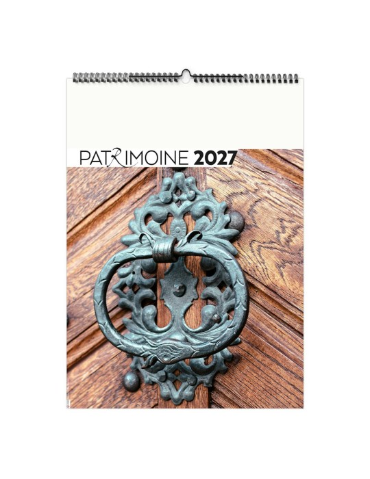 Calendrier illustré 2027 personnalisé PATRIMOINE