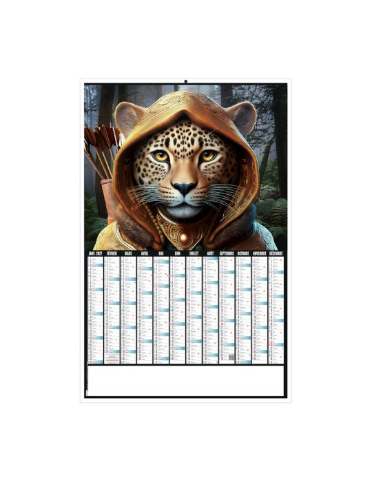 Calendrier bancaire 2027 personnalisé ROBIN WOOD