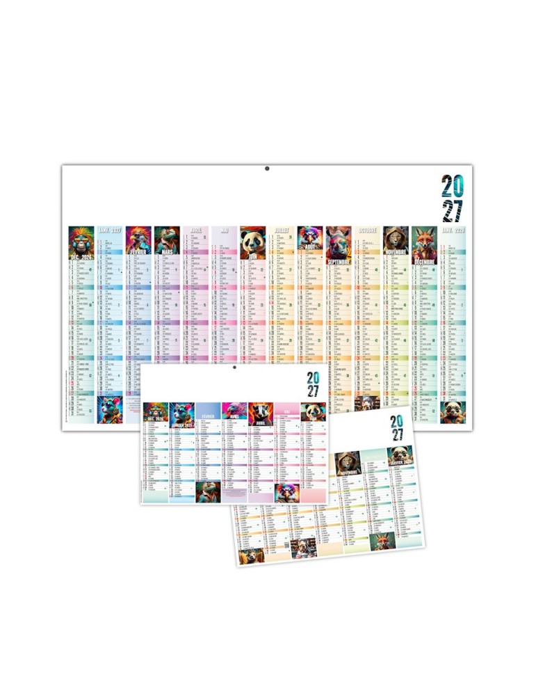 Calendrier bancaire 2027 personnalisé PICTURES