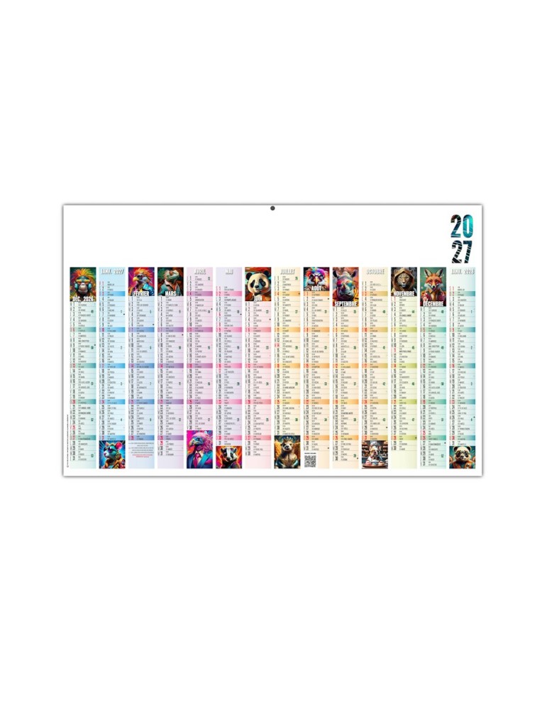 Calendrier bancaire 2027 personnalisé PICTURES