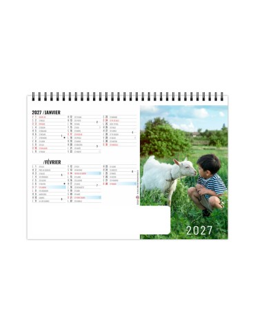 Calendrier chevalet de bureau 2027 P'TITS AMIS 2