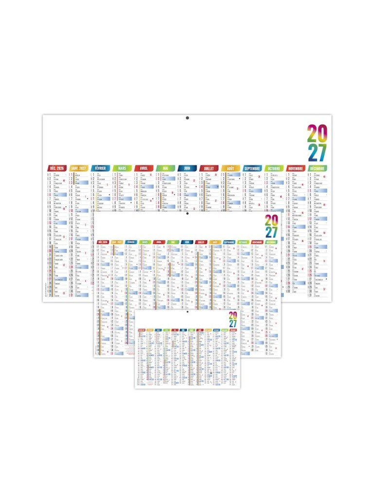 Calendrier bancaire 2027 personnalisé Maximilien