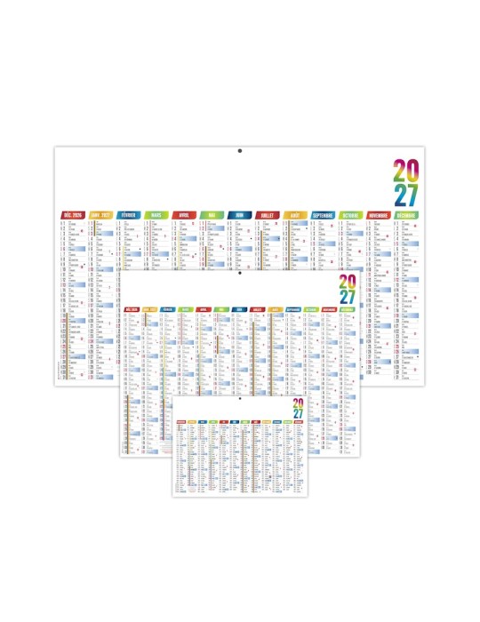 Calendrier bancaire 2027 personnalisé Maximilien