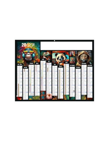 Calendrier bancaire 2027 ARTISTES personnalisable 2